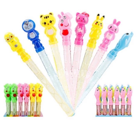 Ống thổi bong bóng dài 40cm, hình thú dễ thương
