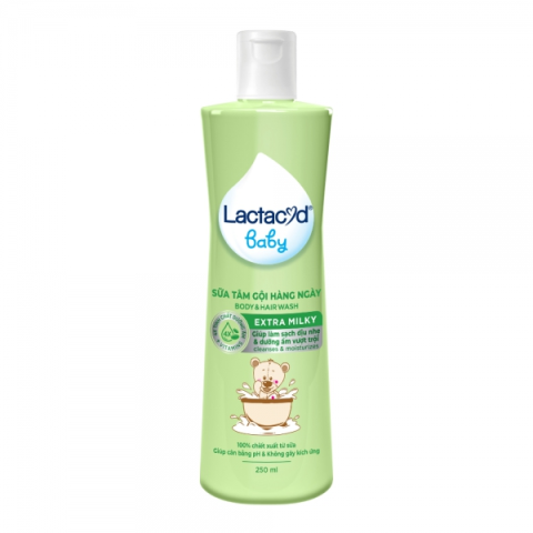 Sữa tắm gội Lactacyd Baby Extra Milky 250ml